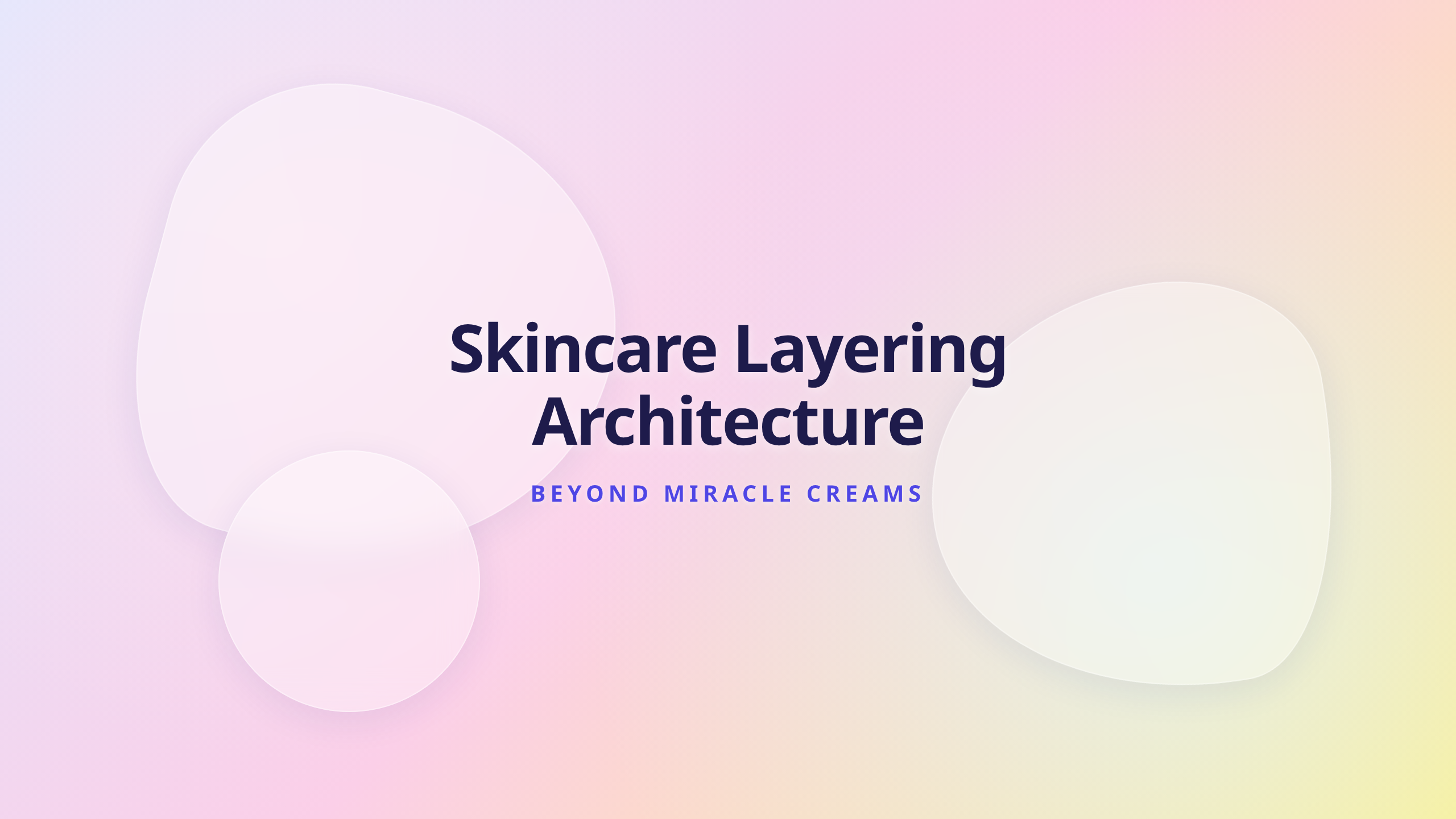 Korean skincare layering cover text showing why layering works better than miracle creams