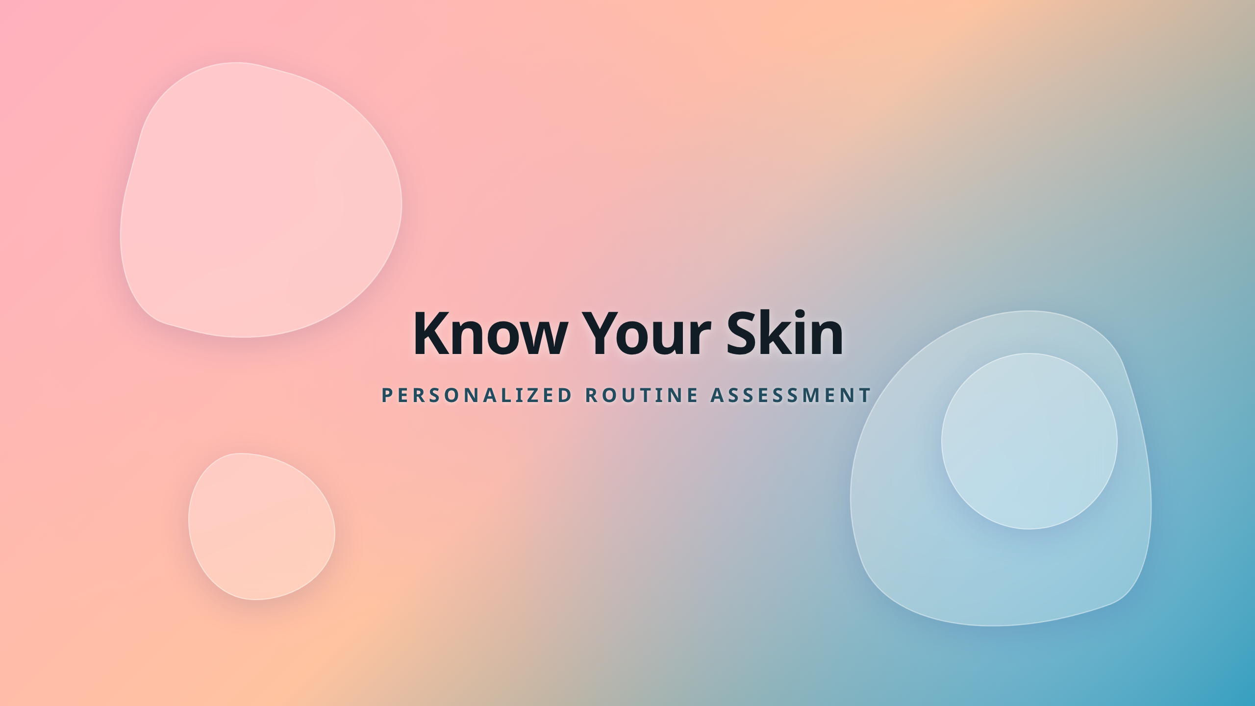 Personalized skincare assessment cover showing steps to evaluate skin type and conditions